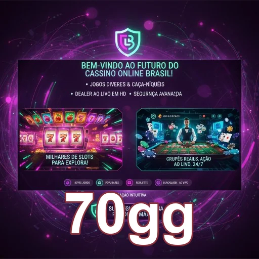 Ilustração de Explore os Jogos de Slots no 70gg com Suporte Eficiente